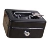 Cash Box with Money Tray Metal Storage Safe Lock Box