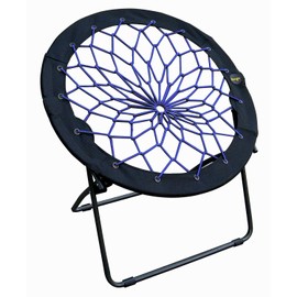Zenithen Limited Bungee Folding Dish Chairs (Pack of 2, Indigo)