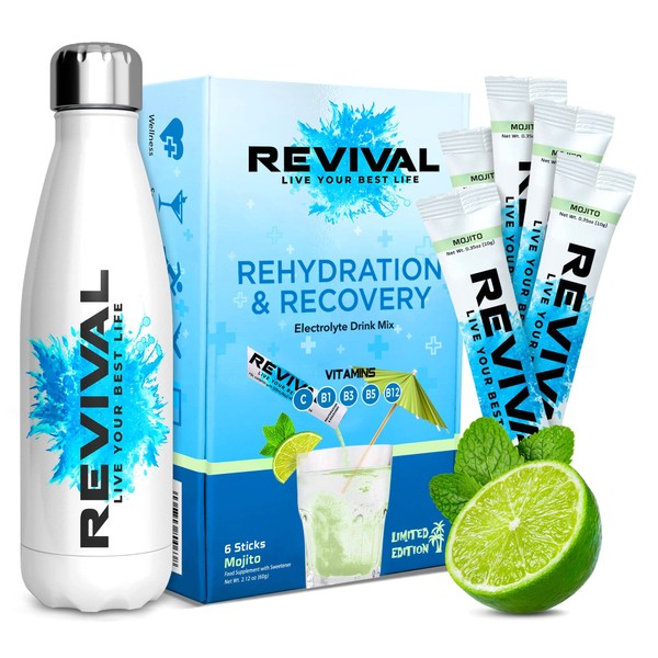 Revival Rapid Rehydration Starter Pack - 500 ml Steel Water