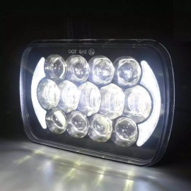 autobots Pair 7X6" 5x7" LED Headlights Hi/Lo DRL For Chevy Express Cargo Van 1500 2500 US