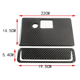 TongSheng Soft Carbon Fiber Car Central Console Rear Row Seat Storage Box Protect Trim Panel Compatible with MX-5 Miata ND Roadster 2016 2017 2018 2019 2020 2021 2022 2023 2024 (Carbon Fiber)