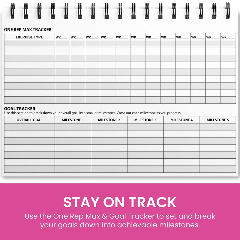 Ultimate Gym Workout Log Book, XL A5 Exercise, Fitness and