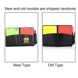 Soccer Referee Card, PVC Football Match Soccer Game Referee Notebook with Red and Yellow Card