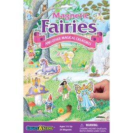 Create-A-Scene — Fairies Magnetic Playset — Portable Mess-Free Magnet Activities — Creative Fun — For Ages 3+