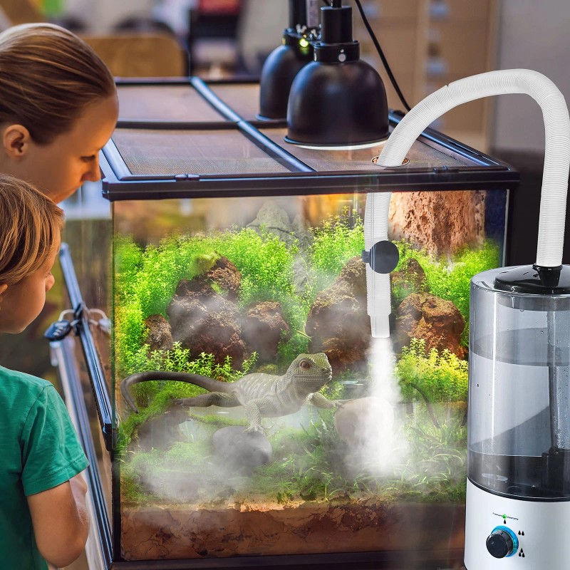 Dreyoo Reptile Humidifier Fogger, 4L Cool Mist Fog Mister with