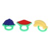 3Pcs Baby Teething Toys Lovely Fruit Shape Teeth Discomfort Relief