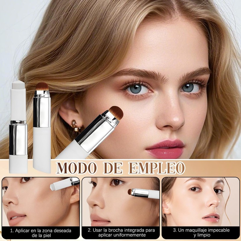 2025 Nuevo 2-in-1 Foundation Stick Full Coverage, Cover Cream Stick