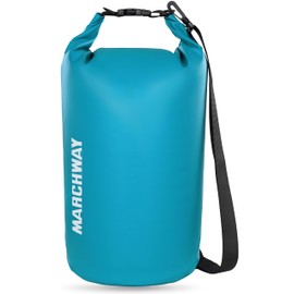 MARCHWAY Floating Waterproof Dry Bag Backpack 5L/10L/20L/30L/40L, Roll Top Sack Keeps Gear Dry for Kayaking, Rafting, Boating, Swimming, Camping, Hiking, Beach, Fishing (Teal, 40L)