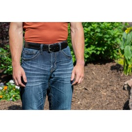 Nickel Smart Black Rope Belt - 44"