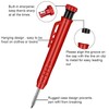 2 Pack Solid Carpenter's Pencil with 20 Refills, Deep Hole