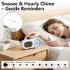 Lumuasky Digital Alarm Clock Visual Timer Silent Night Light with