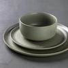 LERATIO Stoneware Dinnerware Sets for 4,Handcarft Ceramic Plates and Bowls