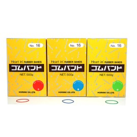HOLIAKI Heart In Rubber Band #16 500g 500-16R Red