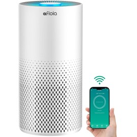 Afloia Air Purifiers for Home Large Room Up to 1076 Ft², Smart WiFi& Bluetoot...