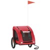 vidaXL Pet Bike Trailer - Red Iron Bicycle Pet Cart