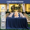 Pesonlook 2Pack Navy Blue Tablecloths for 8 Foot Rectangle Tables