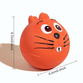 Hoiasem 3PCS 2.4'' Squeak Latex Puppy Toy Funny Animal Sets Pet Interactive Play for Small Dog Assorted Color
