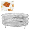 3PCS Fryer Rack Set 304 Stainless Steel Stackable Multi Layer