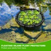 2Pack Round Floating Flora Fish Barrier Floating Island Plant Protector