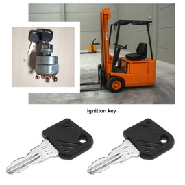 EMSea Pack of 10 802 Ignition Keys Ignition Key Replacement Accessories Compatible with Linde Forklift Construction Machinery Tractor Sweeper Heavy Device