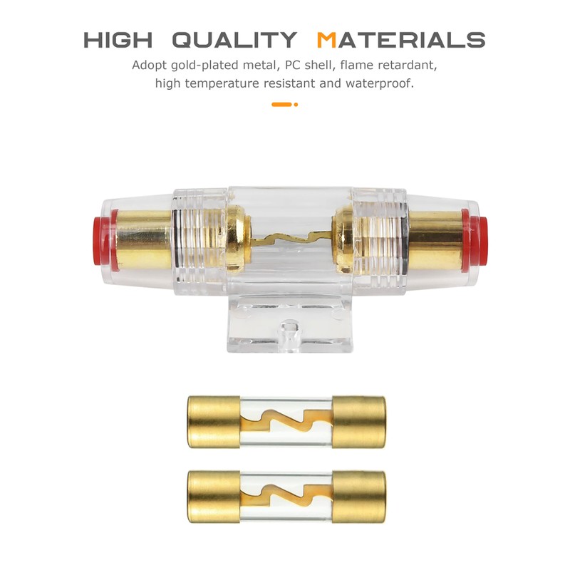 Flaconi Kfz Sicherungshalter,AGU Sicherungshalter,Endstufe Auto Sicherung,Inline Sicherungshalter,Verstärker Sicherung,AGC-Sicherung,Automotive Sicherungshalter (30A)