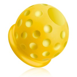 Jagowa Trailer Ball Head Cover - Soft Rubber Protection for 50mm Hitch Balls, Abrasion-Resistant, Dust-Proof & Stylish - Yellow (1 Piece)