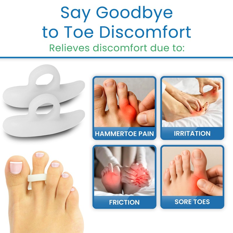 VIVEsole Hammer Toe Crest Cushion & Buttress Pad - Reduces