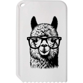 'Alpaca Wearing Glasses' Plastic Ice Scraper (IC00037970)