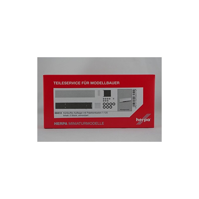 Herpa 084512 – Cooling Case Trailer with Palette Box