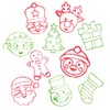 Baker Ross AT251 Christmas Self-Inking Stampers, Arts and Crafts for