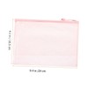 Angoily 3sets Mesh Zipper Pouches File Storage Bags Zip Pouches