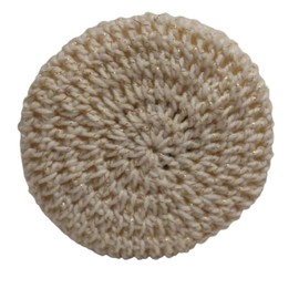 Gold Sparkle Toilet Paper Cover Round Bathroom Crochet Handmade