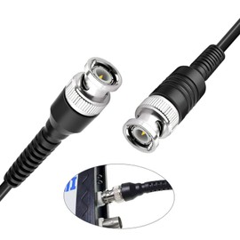 Cleqee BNC Test Leads Set Oscilloscope Test Leads Kit BNC to Alligator Crocodile Clips, Hook Clips, Dual Stackable Banana Plug Cable Wires