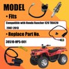 Ignition Coil with Cap & Ignition Key Switch Replace Part