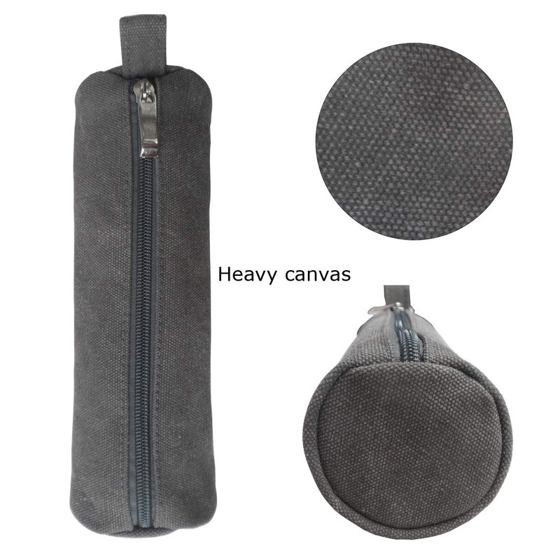 Enyuwlcm Heavy Canvas Stationery Stylish Simple Pencil Bag and Durable
