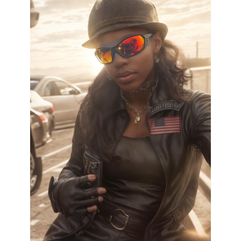 3 Pairs Motorcycle Riding Glasses Padded Frame Lens Block 100%