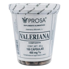 Valeriana Prosa 150 Capsulas Auxiliar Cansancio Dolor Cabeza