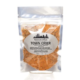 Boston Spice Town Crier Handmade Gourmet Seasoning Dry Rub Blend Poultry Chicken Turkey Seafood Fish Shrimp Vegetables Grilling Barbecue Baked Smoker Wings BBQ Oven Roasted (Approx 1/4 Cup of Spice)