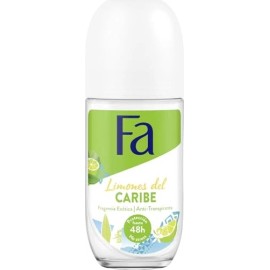 Fa Caribbean Roll-on Deodorant Lemon 50 Ml 48-Hour - 3-Pack
