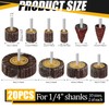 20 Pack Flap Wheel Sander Set 80 Grit Abrasive Sanding