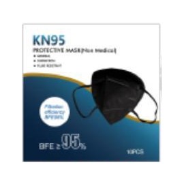KN95 Face Mask - KN95 Protective Mask Pack of 10 - Black