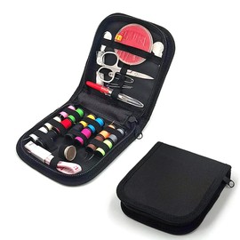 YFFSFDC Sewing Set, Sewing Tool Set, Sewing Tools, Sewing Tools, 20 Colors + 9 Pieces, 26 Piece Sewing Set, Double Layer Design, Embroidery, Handicraft, Sewing Thimble, Thread Cutting Scissors, Hand