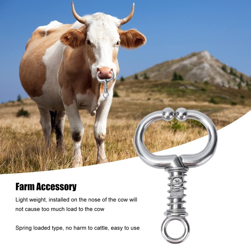 Cattle Nose Ring Cattle Nose Clip Made of Stainless Steel