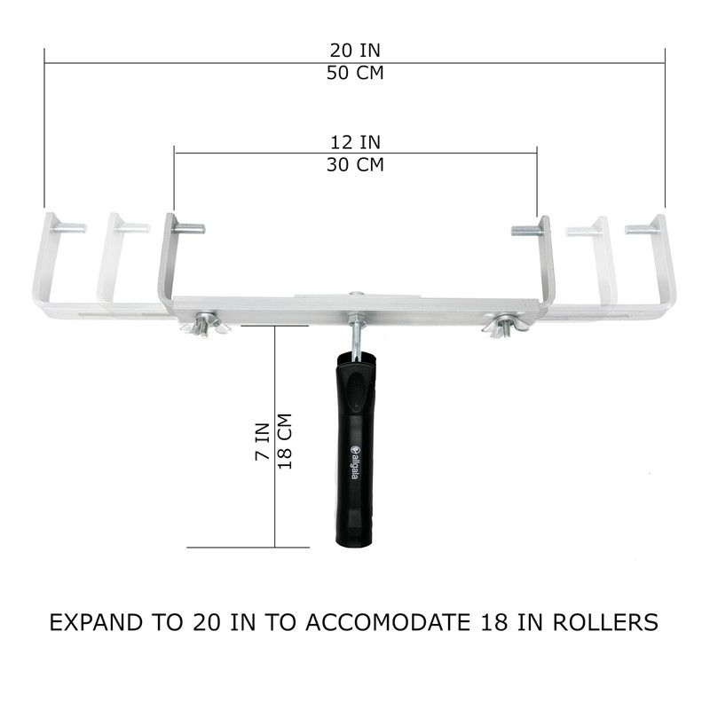 Allgala Aluminum Double Arm Roller Frame Adjustable from 12-18 Inch