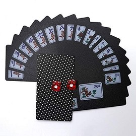 Nexxxly（ネクスリー）麻雀 カード牌 携帯 カードゲーム マージャン カード 軽量 ポータブル 卓上ゲーム 専用袋 サイコロ 付き