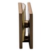 C.R. LAURENCE SCU4ABRZ CRL Antique Bronze Square Style Hole-in-Glass Fixed