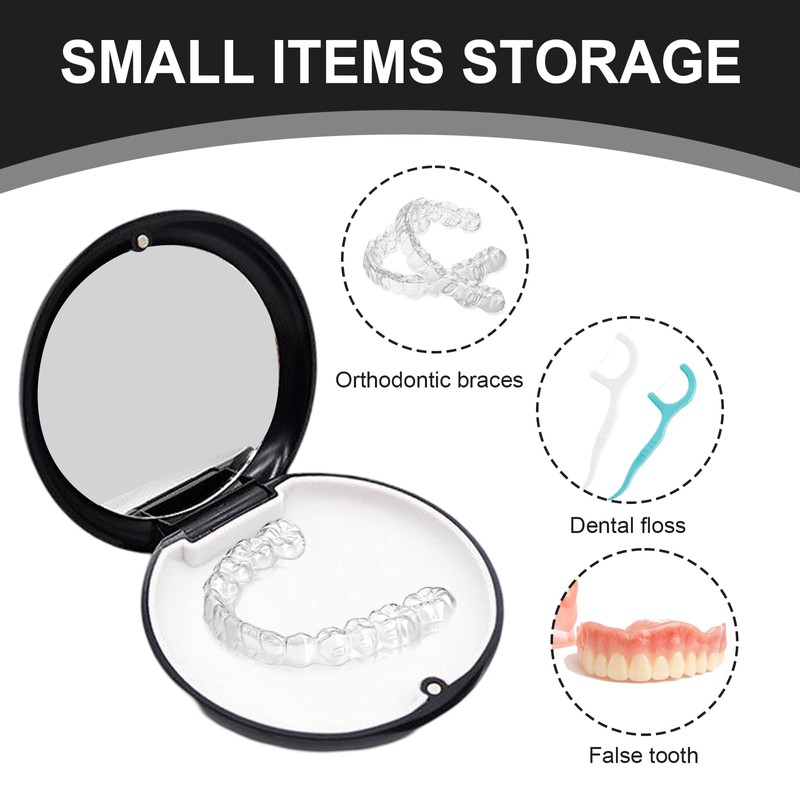 Thoquene Pack of 2 Tooth Splint Box, Portable Tooth Rail