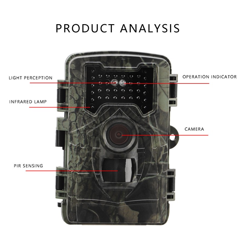 PR2000 Trail Hunting Camera Waterproof IP66 Infrared Induction Wildlife Trail