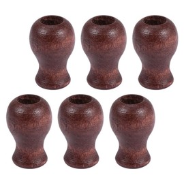 Artibetter 6pcs Wood Cords Tassels, Window Blinds Shades Cord Tassel, Wooden Hanging Ball Pull Cord Knobs Drops Pull End for Roman Shades Curtain Drawstring Tassels