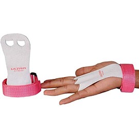 ULTRA FITNESS Kids Children Sizes gymnastic leather palm hand grips protectors junior (Large)